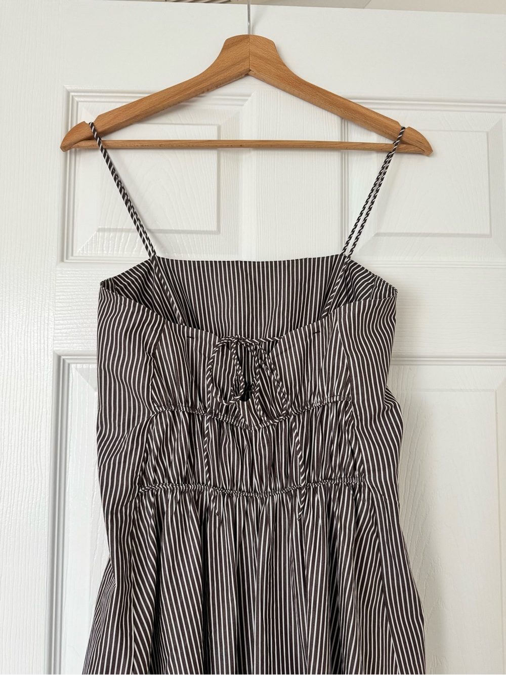 COS Striped 100% cotton Midi Dress size 4 - Picture 5 of 8